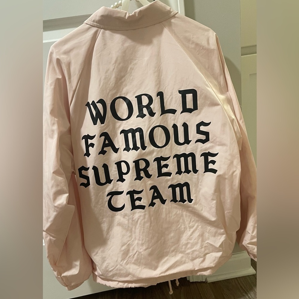Supreme World Famous Coach Jacket - Pink
